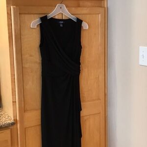 NWT CHAPS long sleeveless wrap-like dress - size 6P